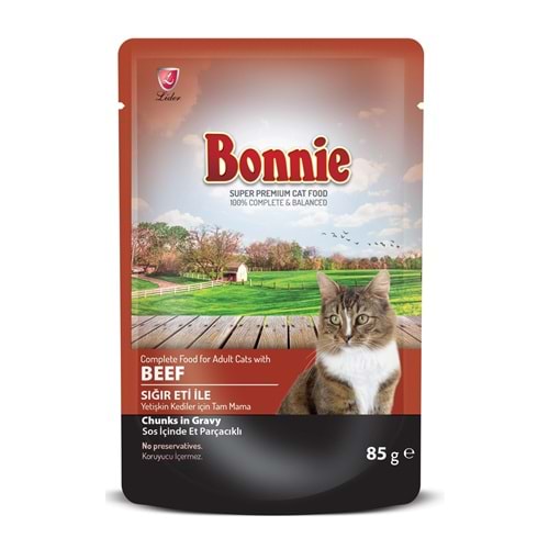 BONNIE KONSERVE POUCH STERİLİZE BİFTEK 85 GR