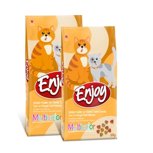 ENJOY MULTI COLOUR ADULT CAT FOOD 15 KG