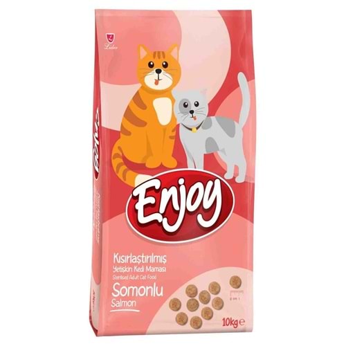 ENJOY SOMONLU KISIRLAŞTIRILMIŞ YETİŞKİN KEDİ MAMASI 10 KG