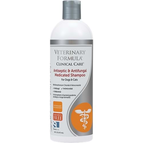 VFCC Antiseptic& Antifungal Medicated Shampoo 16oz.
