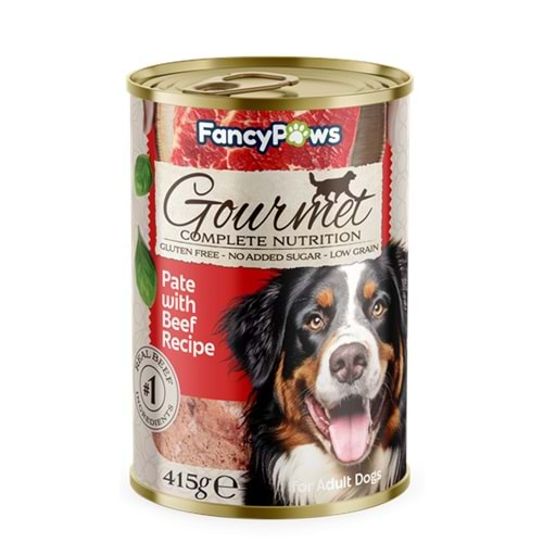 FP GOURMET DOG BEEF 415 G PATE