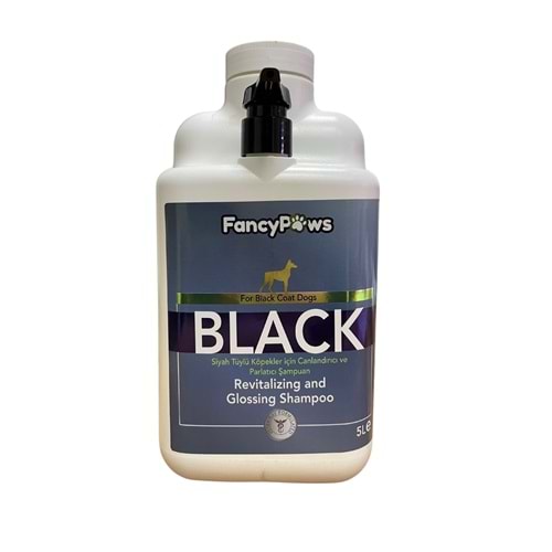 Fancy Paws Black Siyah Tüylü Köpekler için Canlandırıcı ve Parlatıcı Şampuan 5 Lt