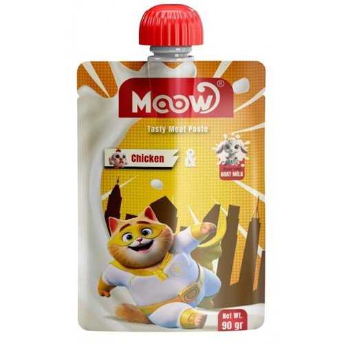MOOW TAZE TAVUKLU&KEÇI SÜTLÜ KEDI ET EZMESI 90GR