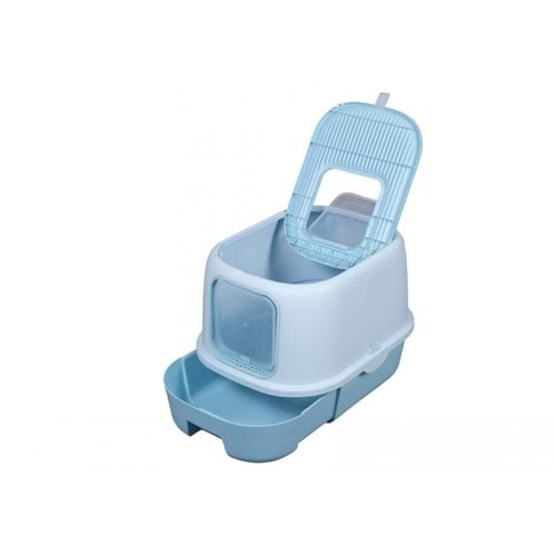 JCS KEDİ TUVALETİ ÜST VE ÖN KAPI,ÇEKMECELİ KAVANOZLU 40*39*52