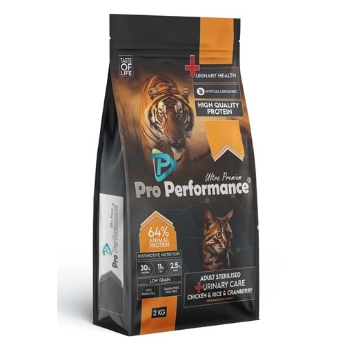 Pro Performance Adult Cat Sterilised Chicken & Rice 2 Kg