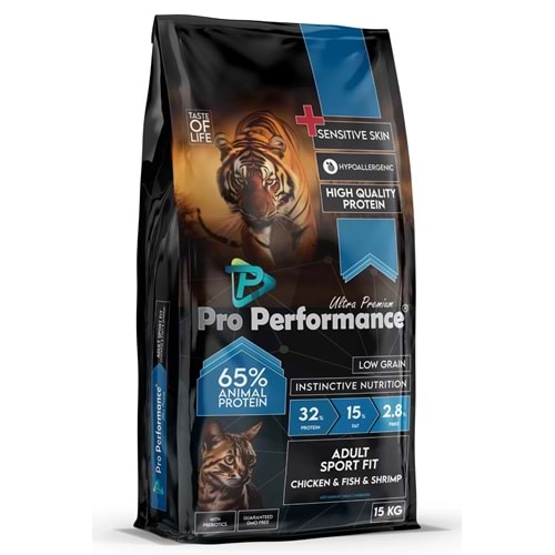 Pro Performance Adult Cat Sport Fit Chicken & Salmon & Shrimps & Cranberry 15 Kg