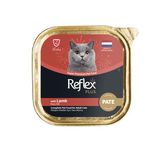Reflex Plus Pate Kuzu Etli Yetişkin Kedi Maması 85 g