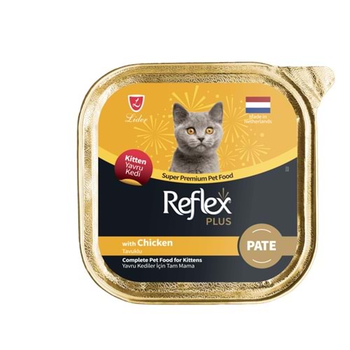 Reflex Plus Pate Organik Tavuklu Yavru Kedi Maması 85 g