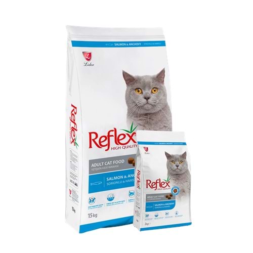 Reflex Somonlu Ve Hamsili Yetişkin Kedi Maması 15 kg