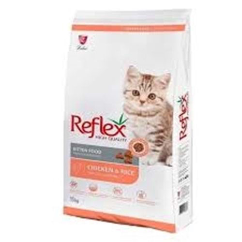 REFLEX TAVUKLU VE PİRİNÇLİ YAVRU KEDİ MAMASI 15 KG