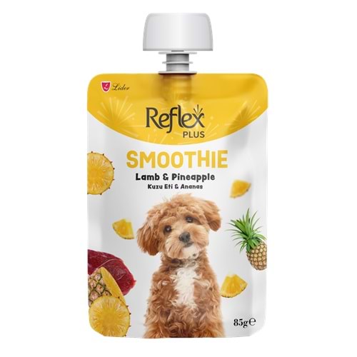 REFLEX PLUS SMOOTHİE KUZU ETLİ VE ANANASLI KÖPEK SIVI ÖDÜLÜ 85 G