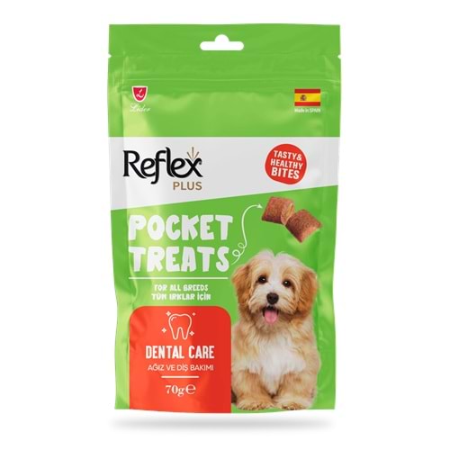 REFLEX POCKET TREATS AĞIZ VE DİŞ SAĞLIĞI İÇİN KÖPEK ÖDÜL MAMASI 70 G