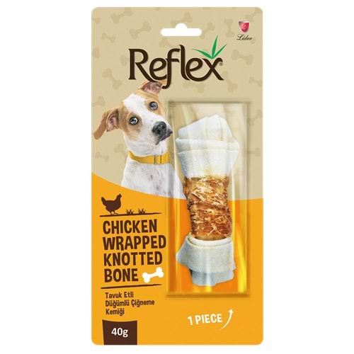 REFLEX TAVUK ETLİ DÜĞÜMLÜ KEMİK 40 GR.