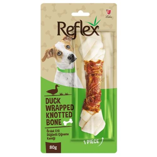 REFLEX ÖRDEK ETLİ DÜĞÜMLÜ KEMİK 80 GR.