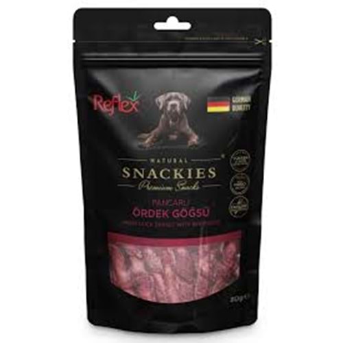 REFLEX PLUS PANCARLI ÖRDEK GÖĞSÜ KÖPEK ÖDÜL MAMASI 80 G