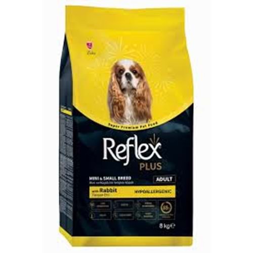 REFLEX PLUS TAVŞAN ETLİ MİNİ VE KÜÇÜK IRK YETİŞKİN KÖPEK MAMASI 8 KG