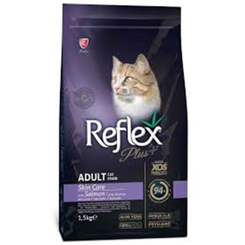 REFLEX PLUS ADULT CAT SKİN CARE SALMON 1,5 KG