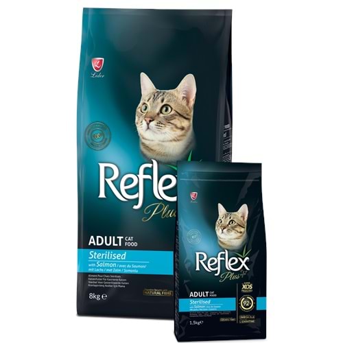 Reflex Plus Somonlu Kısırlaştırılmış Yetişkin Kedi Maması 8 Kg