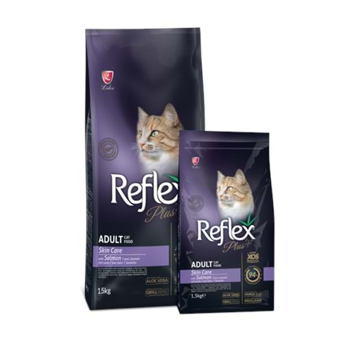 Reflex Plus Skin Care Somonlu Yetişkin Kedi Maması 15 kg