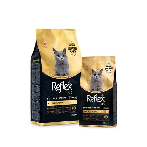 Reflex Plus British Shorthair Yetişkin Kedi Maması 1,5 KG