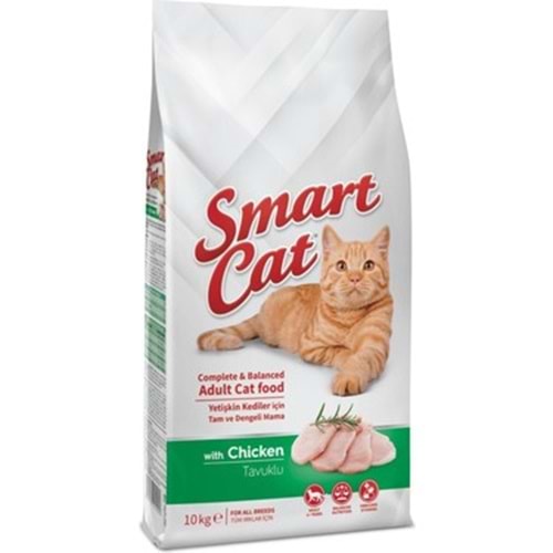 SMART CAT TAVUKLU YETİŞKİN KEDİ MAMASI 10 KG