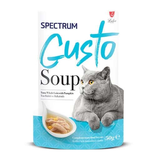 SPECTRUM GUSTO TON BALIKLI VE BALKABAKLI KEDİ ÇORBA 50GR