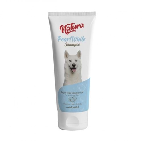 Natura PearlWhite Shampoo - Beyaz Tüylü Köpekler İçin Şampuan 250 Ml