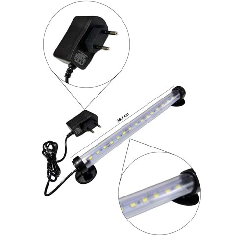 ATLANTİK LED LAMBA - 30 CM BEYAZ