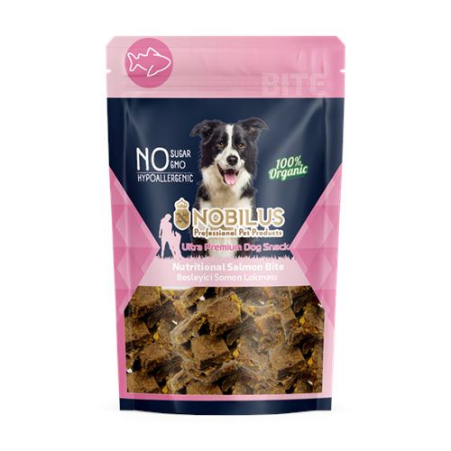 NOBİLUS EKSTRA BESLEYİCİ SOMON LOKMALARI Köpek Ödülü 80Gr