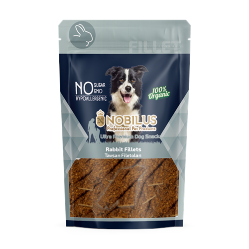 NOBİLUS YUMUŞAK TAVŞAN FİLETO Köpek Ödülü 80Gr