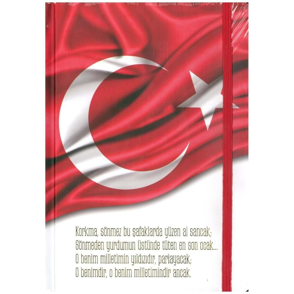 KESKİN 17*24 96 YAPRAK ÇİZGİSİZ LASTİKLİ BAYRAK DEFTER-415610-99