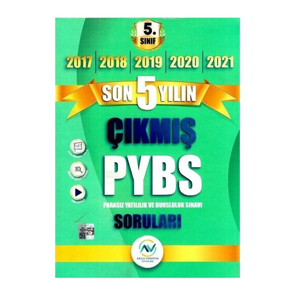 AV YAYINLARI 5.SINIF PYBS SON 5 YIL ÇIKMIŞ SORULAR-2022