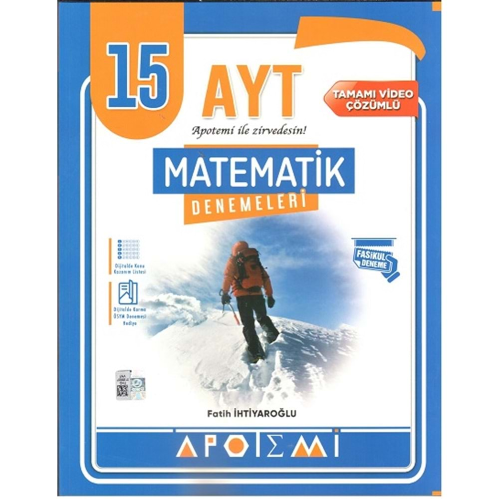 APOTEMİ AYT MATEMATİK 15 Lİ DENEME-2025