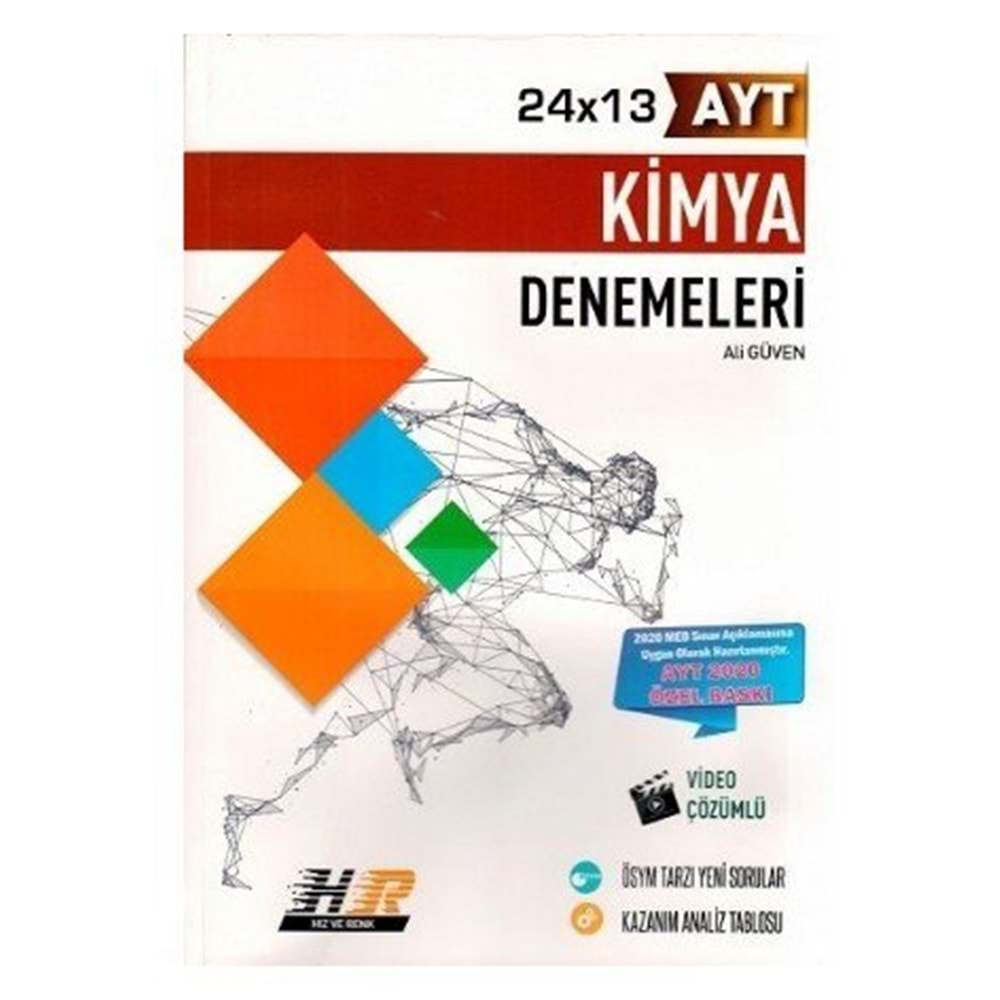 HIZ VE RENK AYT KİMYA 24*13 DENEME 2020