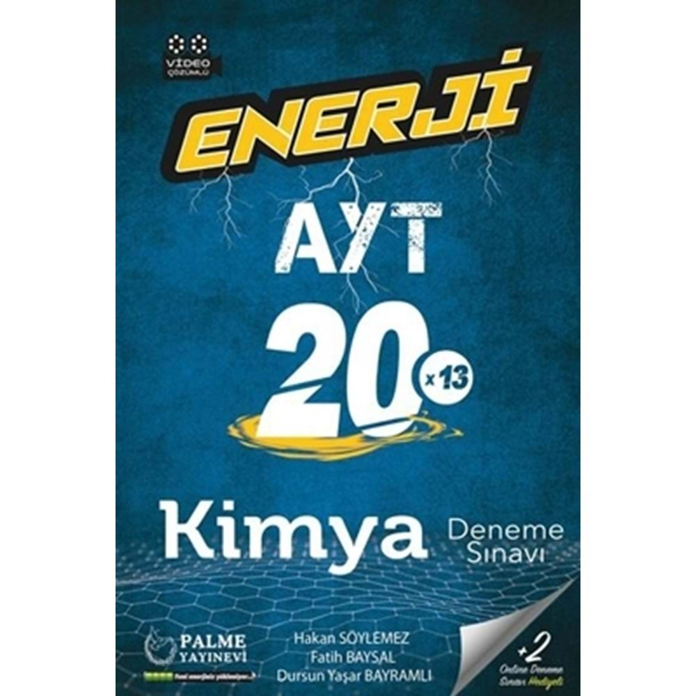 PALME AYT ENERJİ KİMYA 20X13 DENEME SINAVI