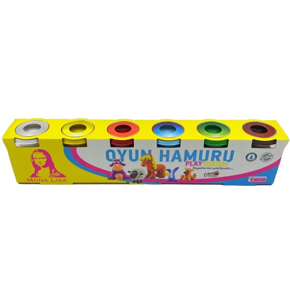 SÜDOR MONALİSA OYUN HAMURU 6 RENK (720 GR)-SD246