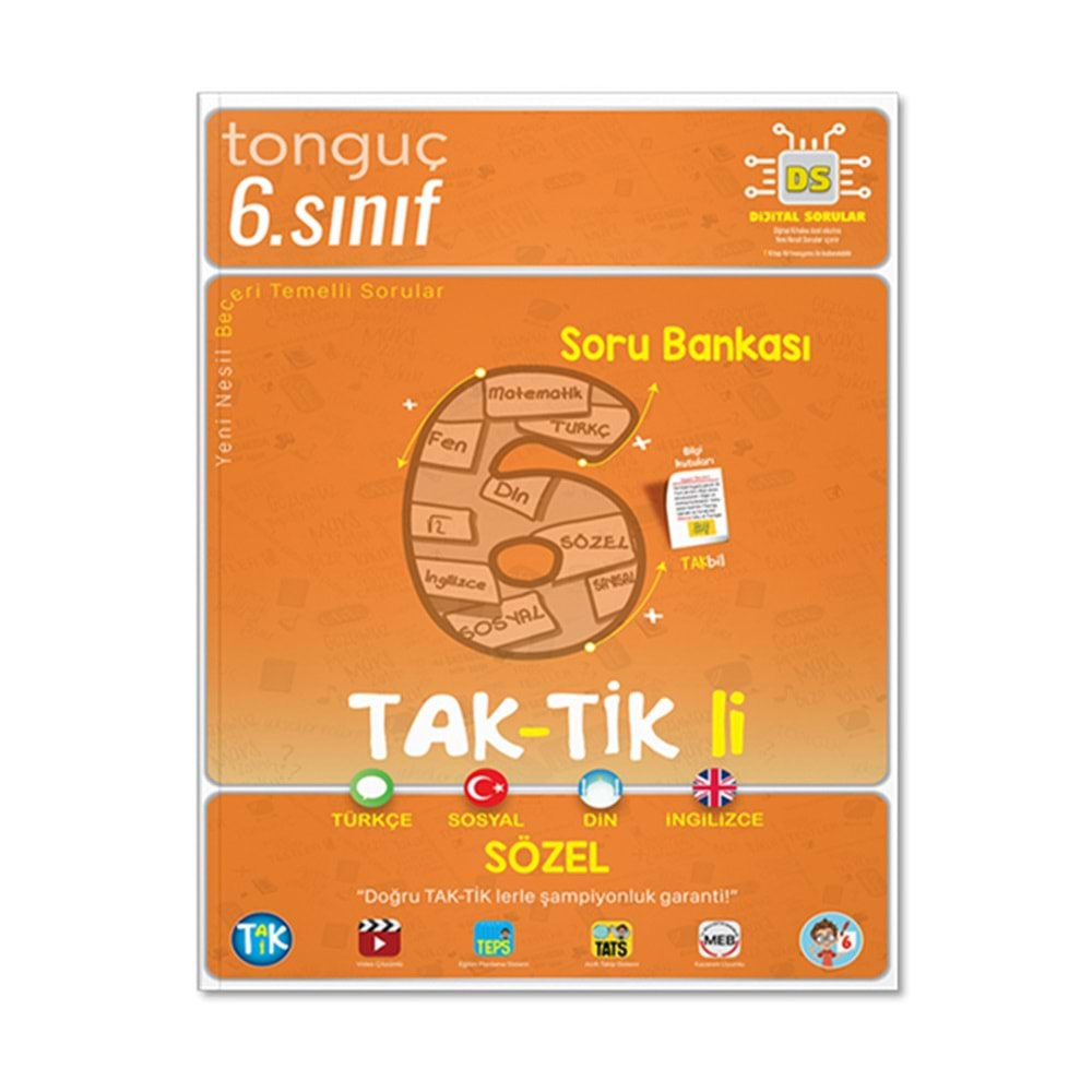 TONGUÇ 6.SINIF SÖZEL TAK-TİKLİ SORU BANKASI