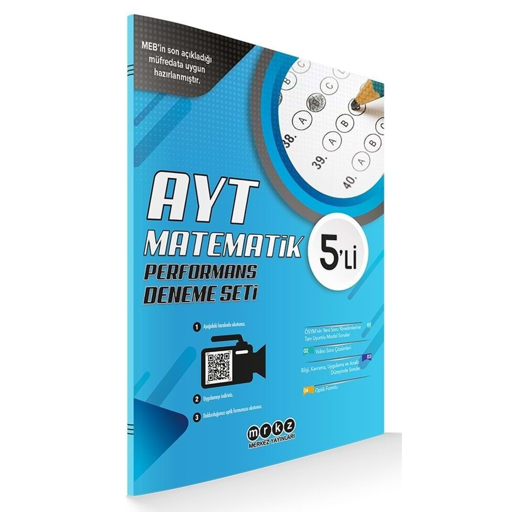 MERKEZ AYT MATEMATİK 5Lİ PERFORMANS DENEME SETİ