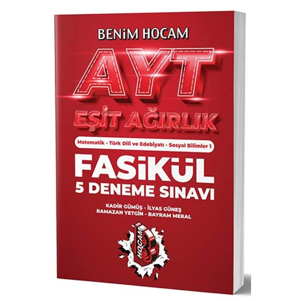 BENİM HOCAM 2023 AYT EŞİT AĞIRLIK 5 FASİKÜL DENEME SINAVI