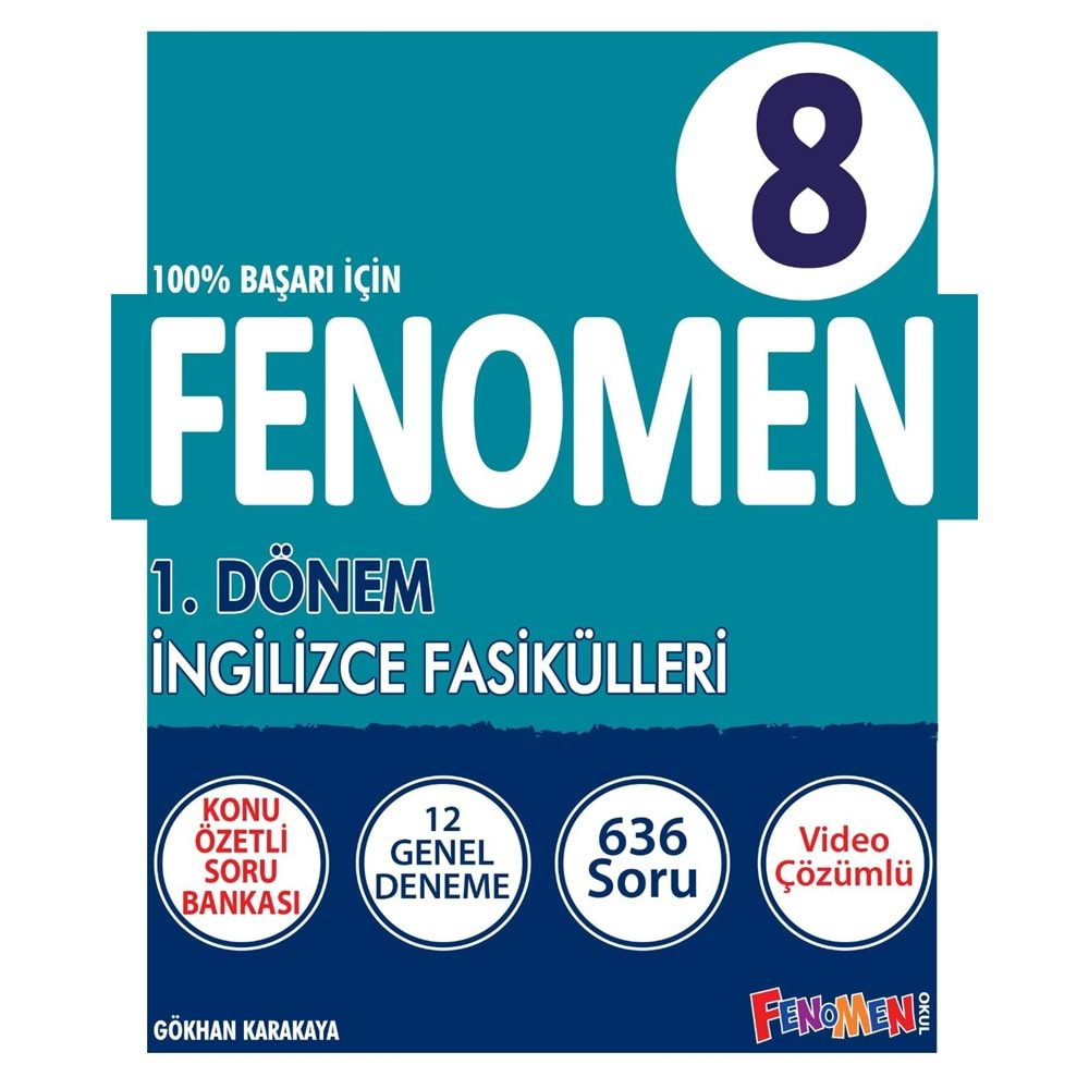 GAMA FENOMEN 8.SINIF İNGİLİZCE 1.DÖNEM FASİKÜLLERİ (3 FASİKÜL)