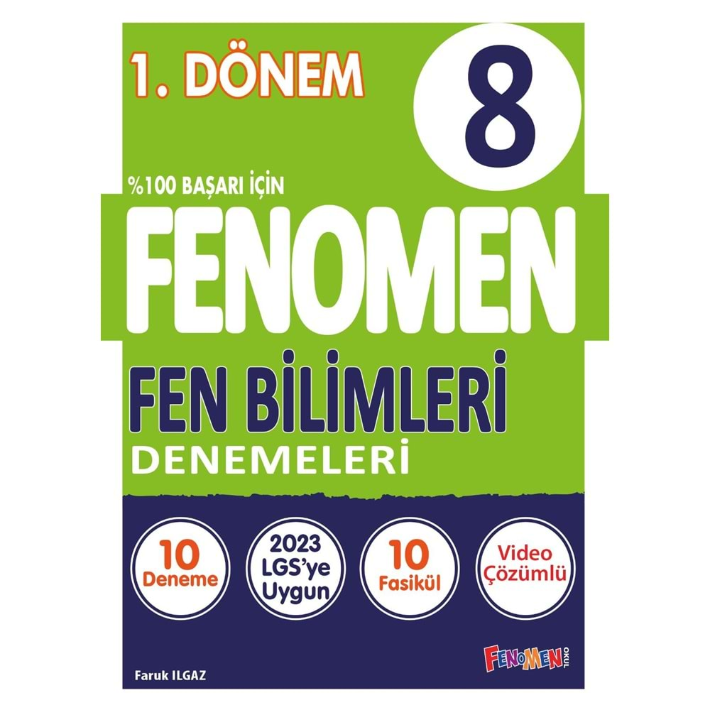 GAMA FENOMEN 8.SINIF FEN BİLİMLERİ 1.DÖNEM DENEMELERİ (10 DENEME)