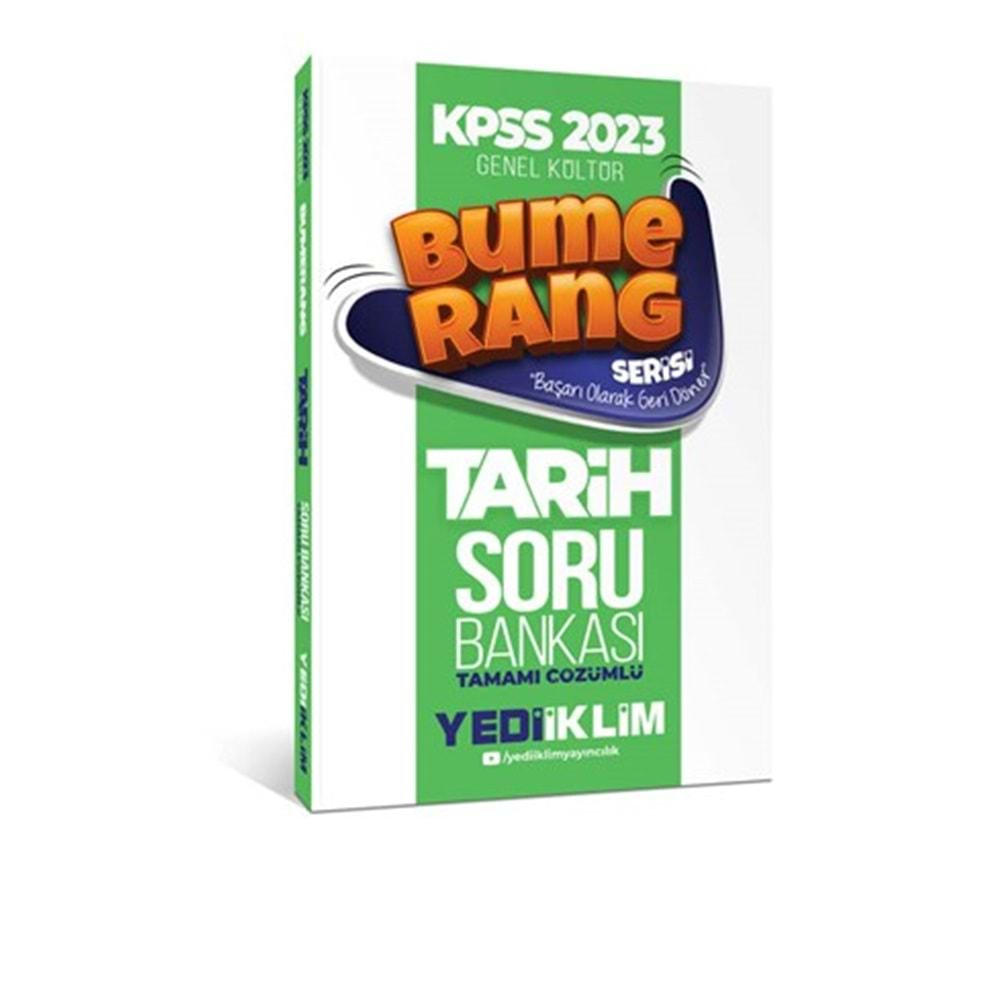 YEDİİKLİM KPSS 2023 BUMERANG TARİH SORU BANKASI