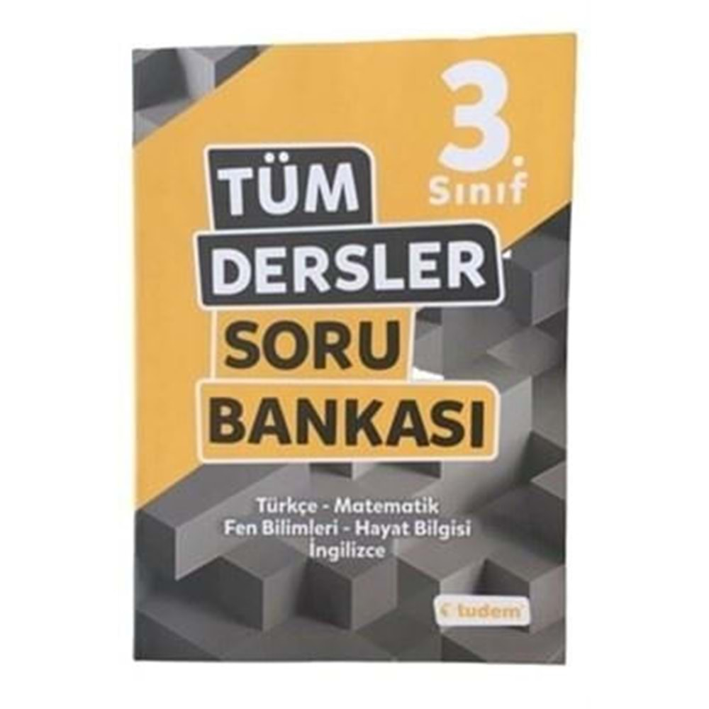 TUDEM 3.SINIF TÜM DERSLER SORU BANKASI 2020