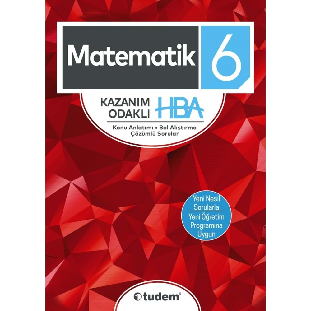 TUDEM 6.SINIF MATEMATİK KAZANIM ODAKLI HBA