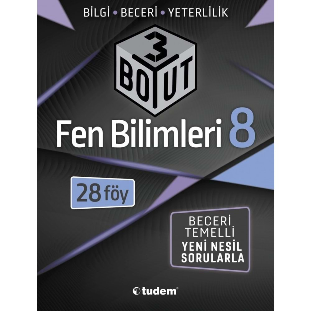 TUDEM 8.SINIF FEN BİLİMLERİ 3 BOYUT BECERİ TEMELLİ 2020