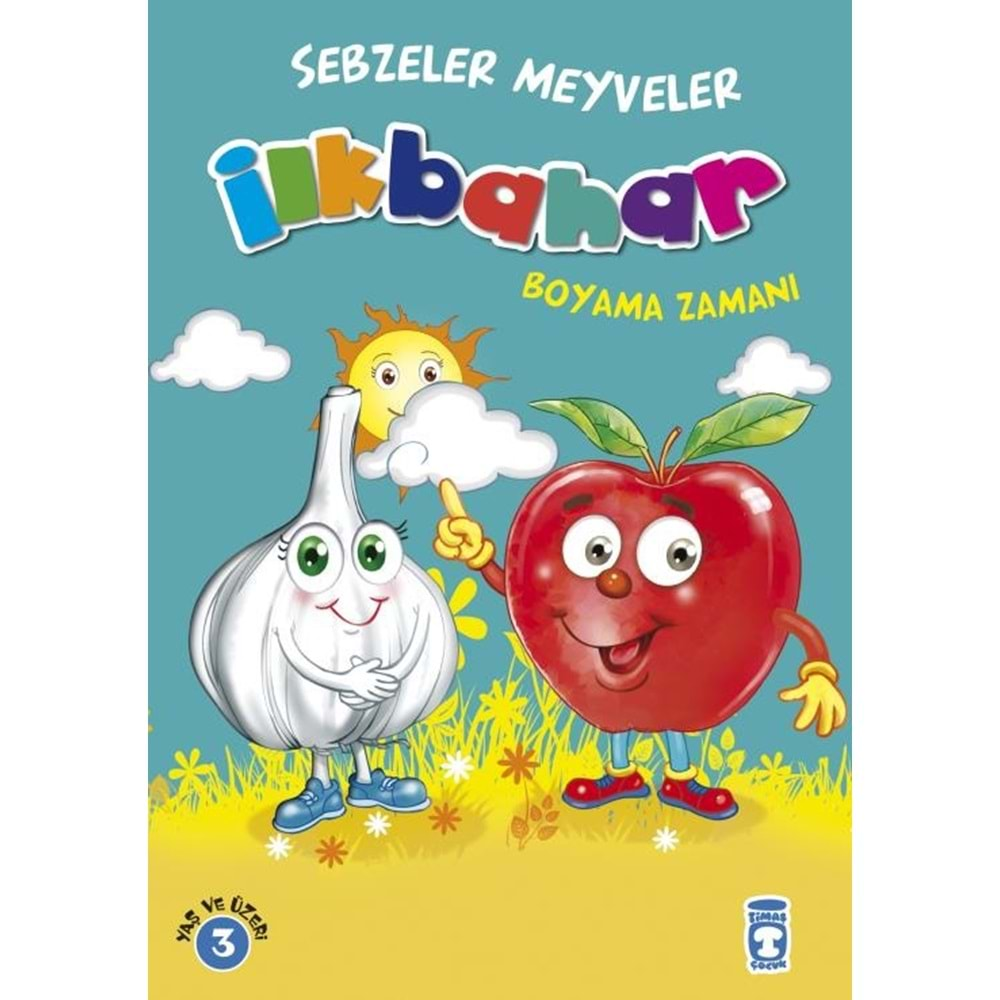 İLKBAHAR BOYAMA ZAMANI SEBZELER MEYVELER-TİAMŞ ÇOCUK