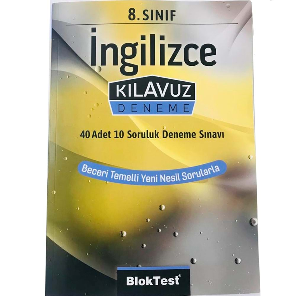 BLOK TEST-8.SINIF İNGİLİZCE KILAVUZ DENEME