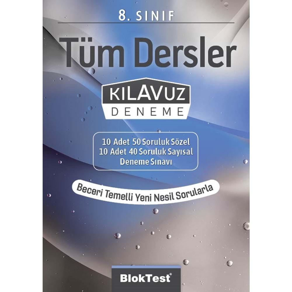 BLOKTEST 8. SINIF TÜM DERSLER KLAVUZ DENEME