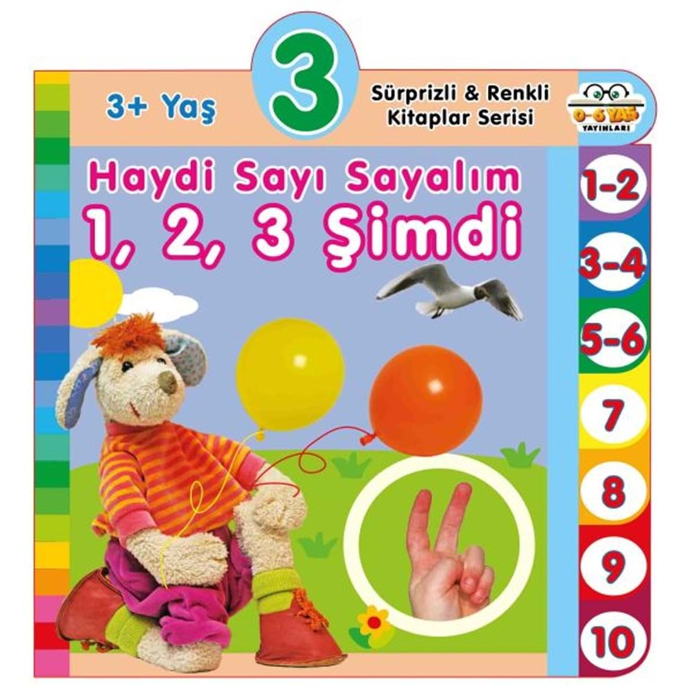 HAYDİ SAYI SAYALIM 1,2,3 ŞİMDİ(3+ YAŞ)-0-6 YAŞ YAYINLARI