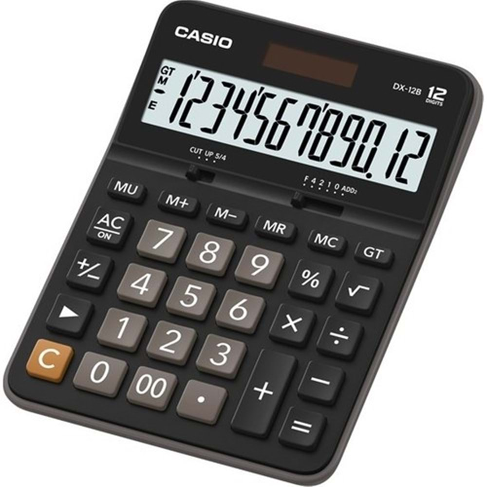 CASIO DX-12B-BK MASA TİPİ 12 HANE HESAP MAKİNESİ